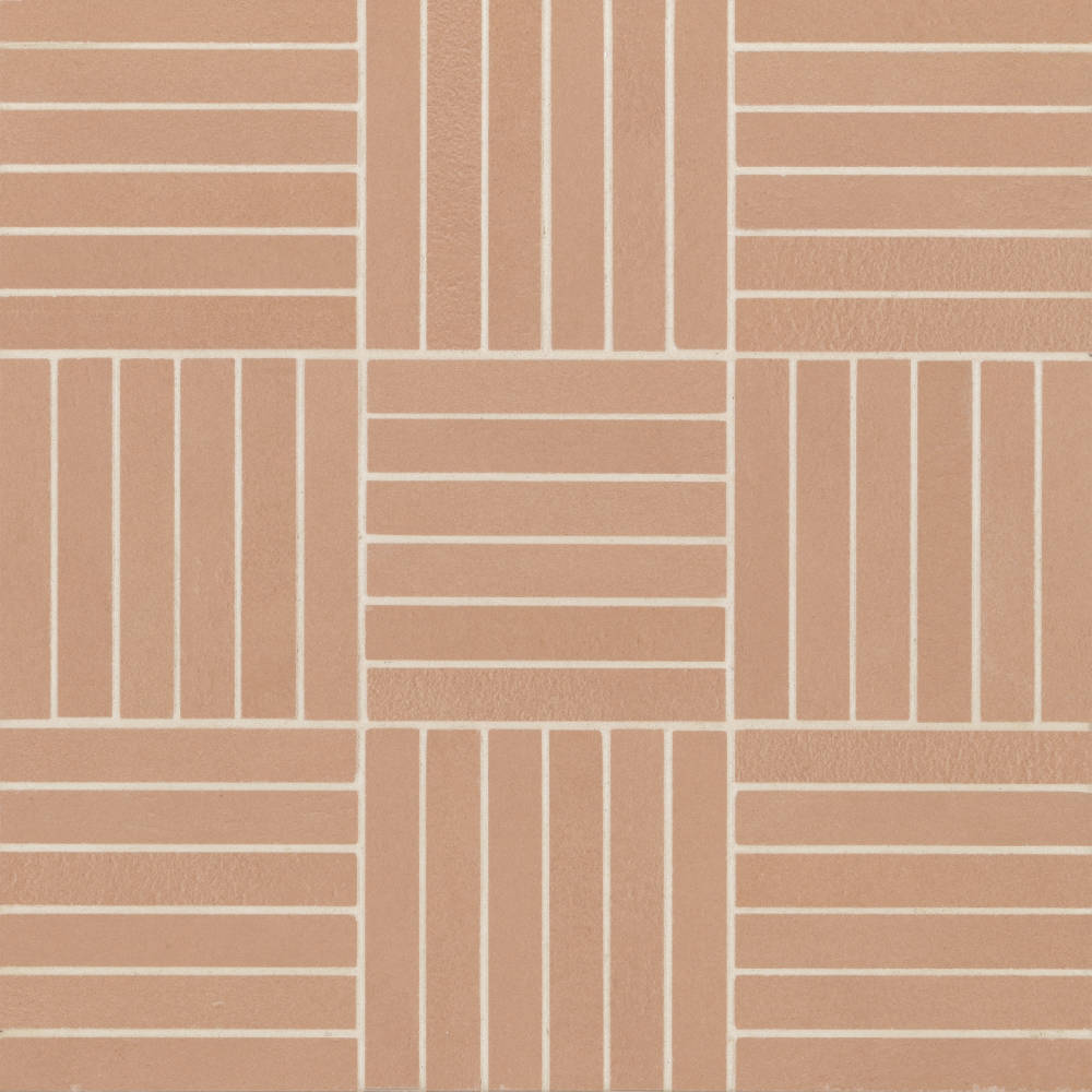 Sahara .5" x 4" Matte Crosshatch Porcelain Mosaic Tile