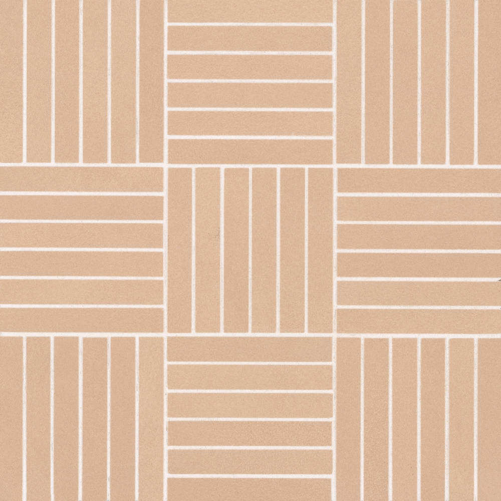 Sahara .5" x 4" Matte Crosshatch Porcelain Mosaic Tile