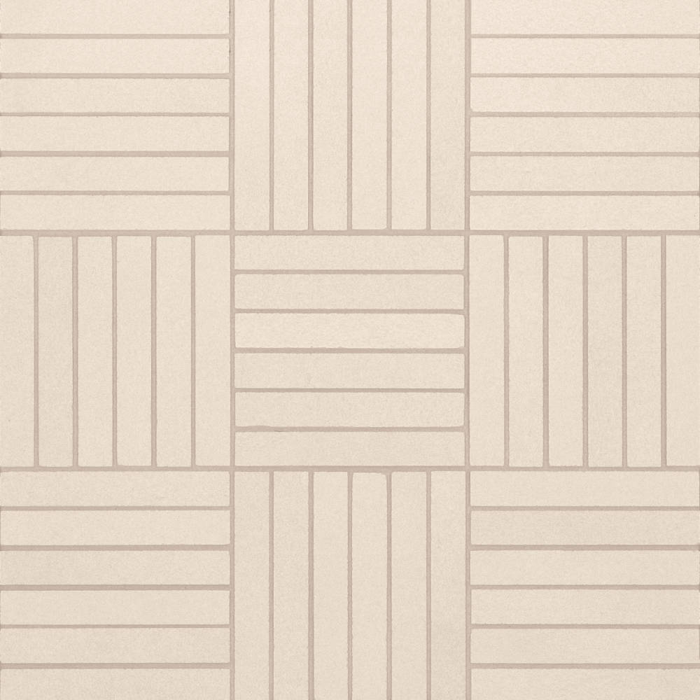 Sahara .5" x 4" Matte Crosshatch Porcelain Mosaic Tile