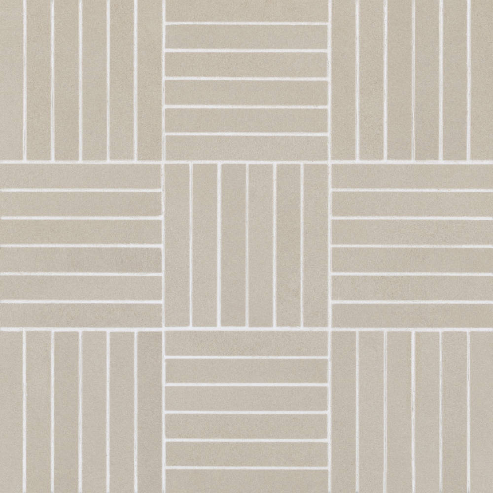 Sahara .5" x 4" Matte Crosshatch Porcelain Mosaic Tile
