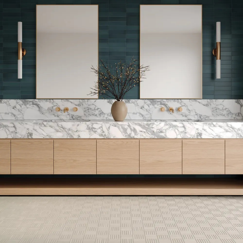Makoto 2.5" x 10" Matte Ceramic Wall Tile in Midori Green