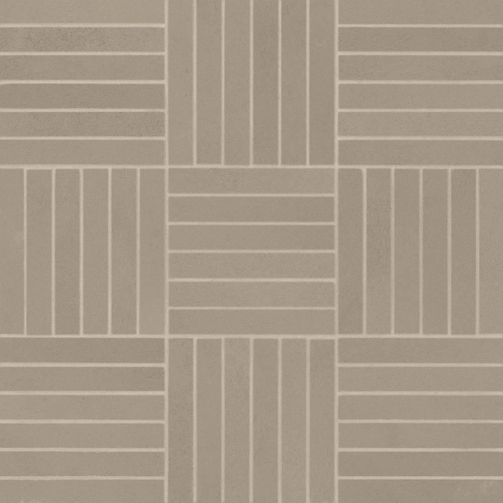 Sahara .5" x 4" Matte Crosshatch Porcelain Mosaic Tile