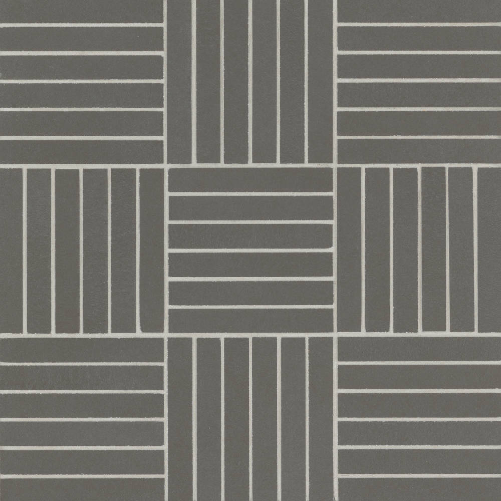 Sahara .5" x 4" Matte Crosshatch Porcelain Mosaic Tile