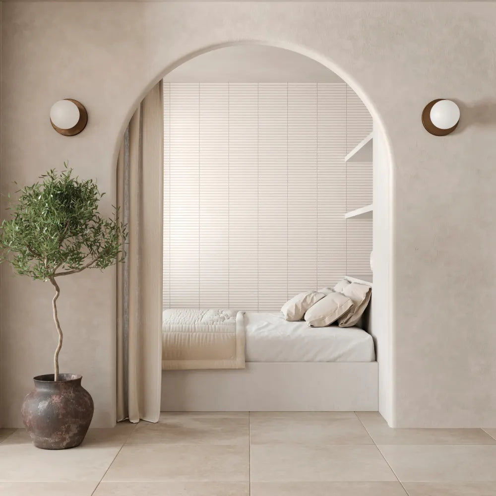 Materika 32" x 32" Matte Porcelain Floor and Wall Tile in Sand