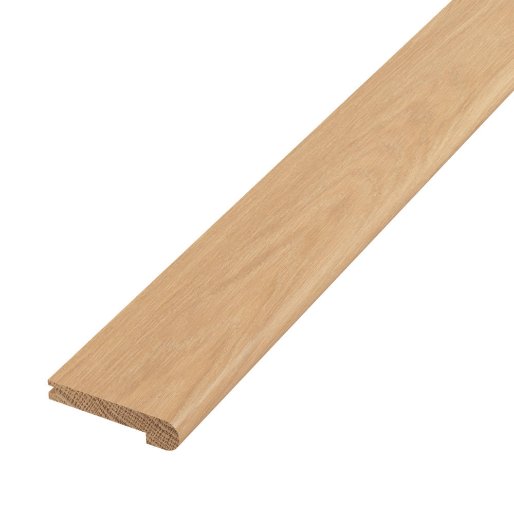 Bordeaux 3.45" x 76.75" Flush Round Stair Nose Hardwood Trim in Brissac