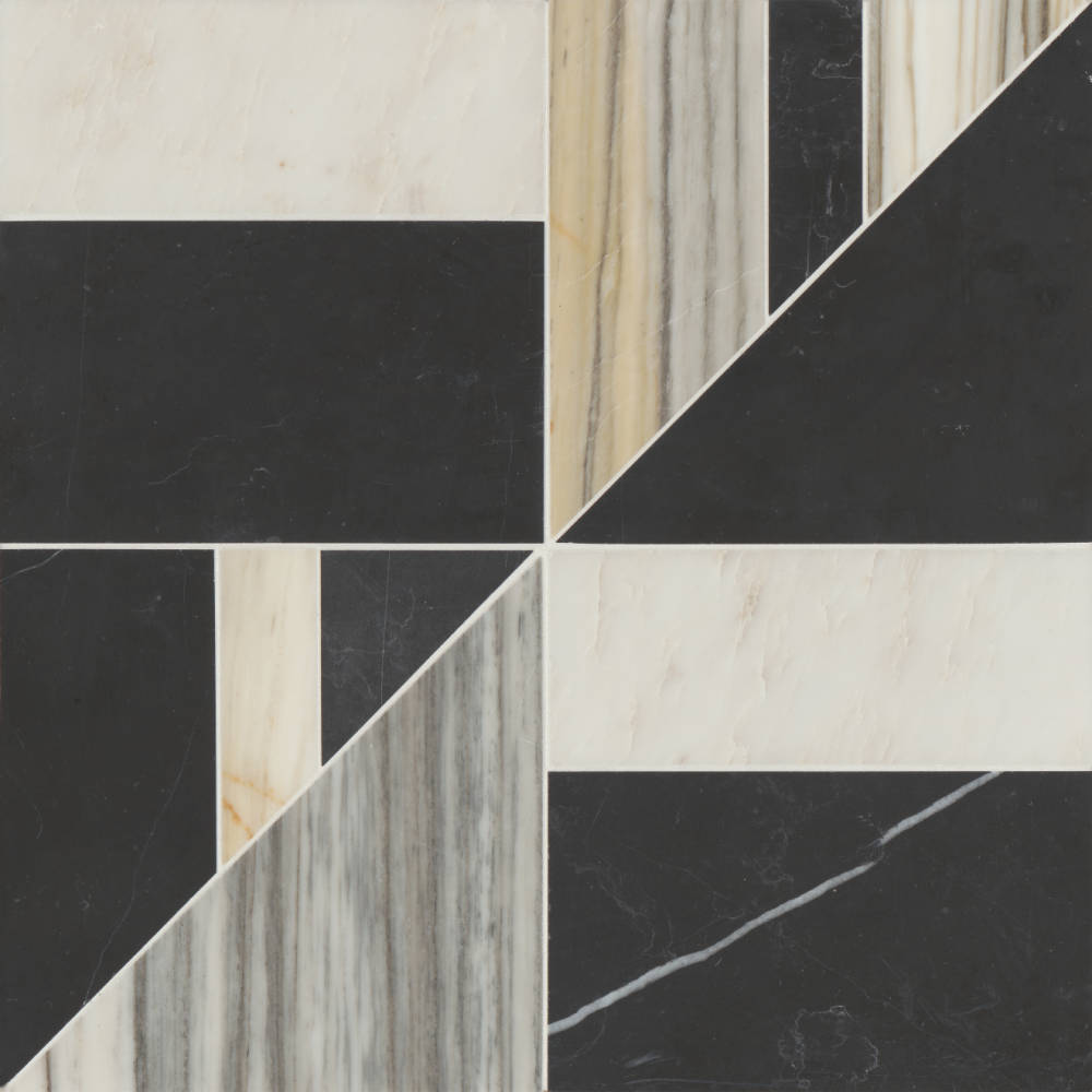 Modni Lennox Honed Marble Mosaic Tile