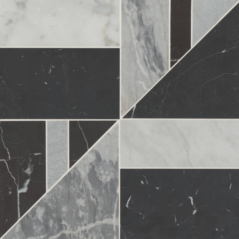 Modni Lennox Honed Marble Mosaic Tile