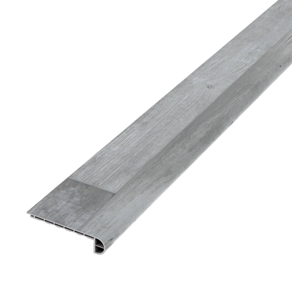 Madera Luxury SPC Vinyl Flush Stair Nose Trim in Grey Oak
