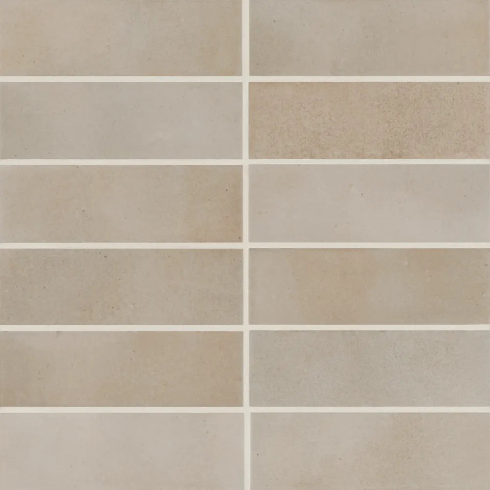 Celine 2" x 6" Matte Porcelain Floor & Wall Tile in Cotto