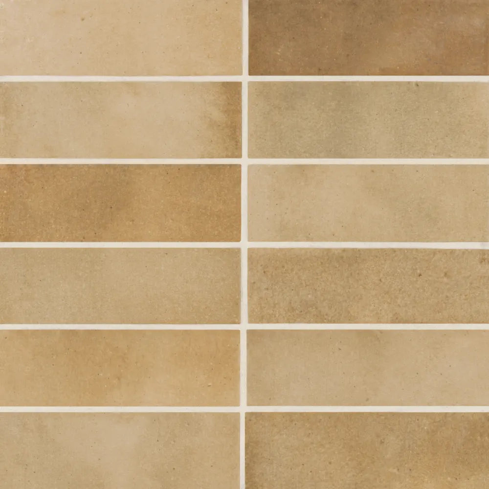 Celine 2" x 6" Matte Porcelain Floor & Wall Tile in Cotto