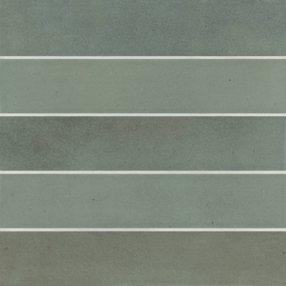 Celine 2.5" x 12" Matte Porcelain Floor & Wall Tile in Sage