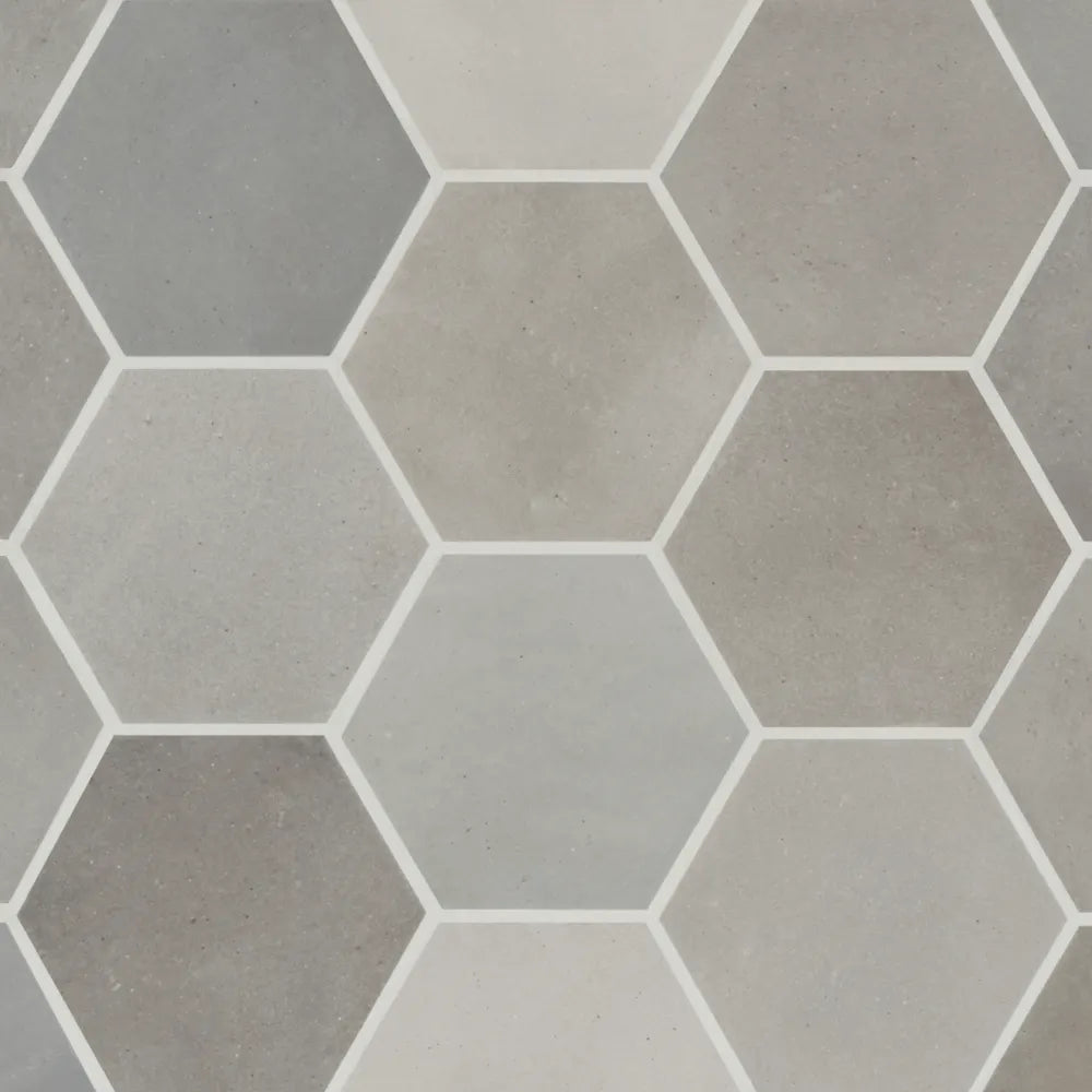 Celine 4" Hexagon Matte Porcelain Floor & Wall Tile in Cotto