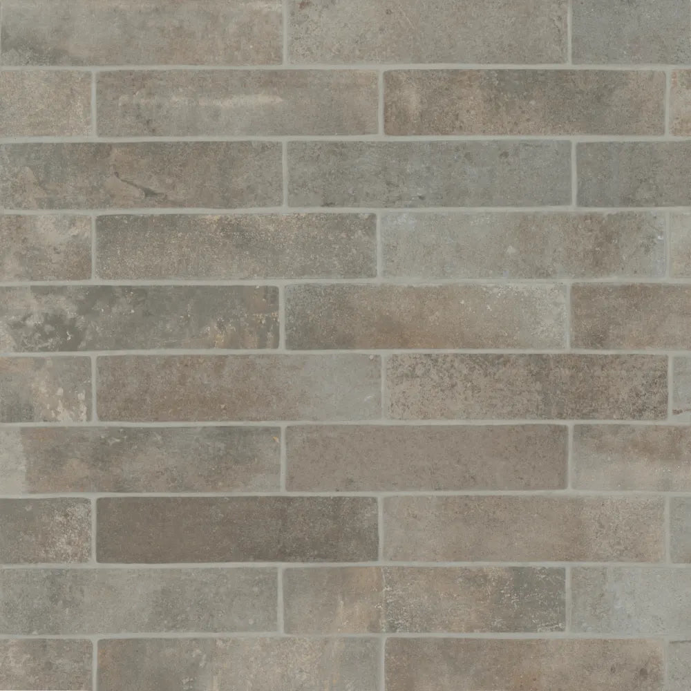 Montana 2.25" x 10" Matte Brick-Look Porcelain Field Tile in Yellowstone