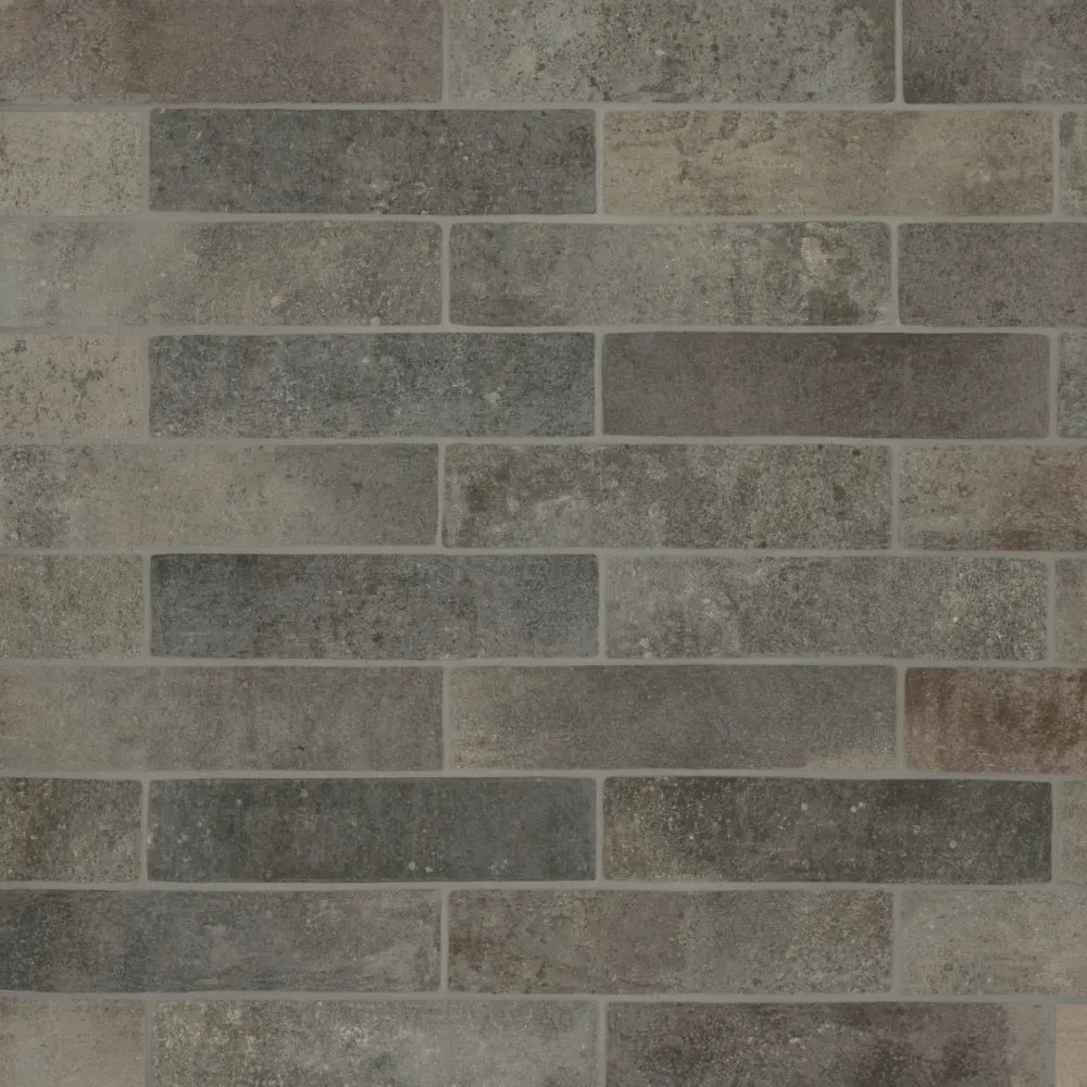 Montana 2.25" x 10" Matte Brick-Look Porcelain Field Tile in Yellowstone