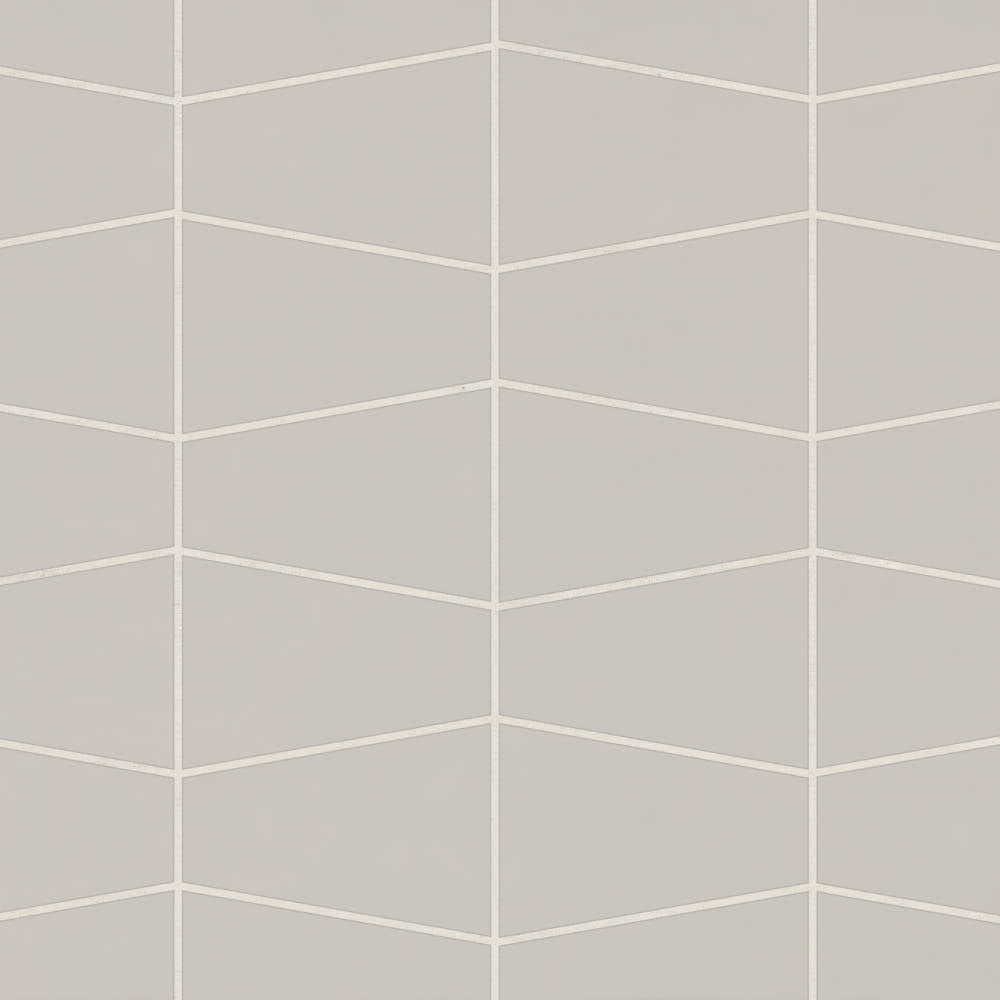 Marin Trapezoid Matte Porcelain Mosaic in Aloe Green