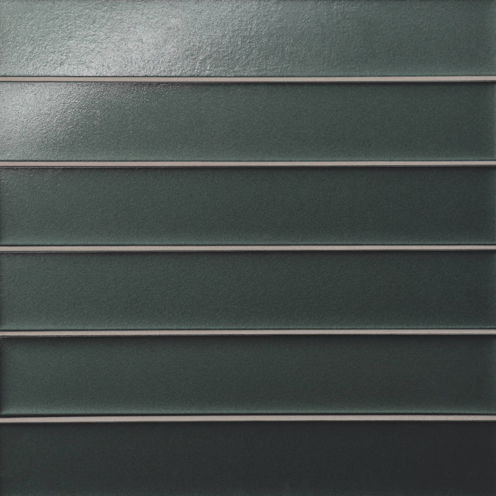 Kaikos 2" x 12" Matte Glass Field Tile in Blue