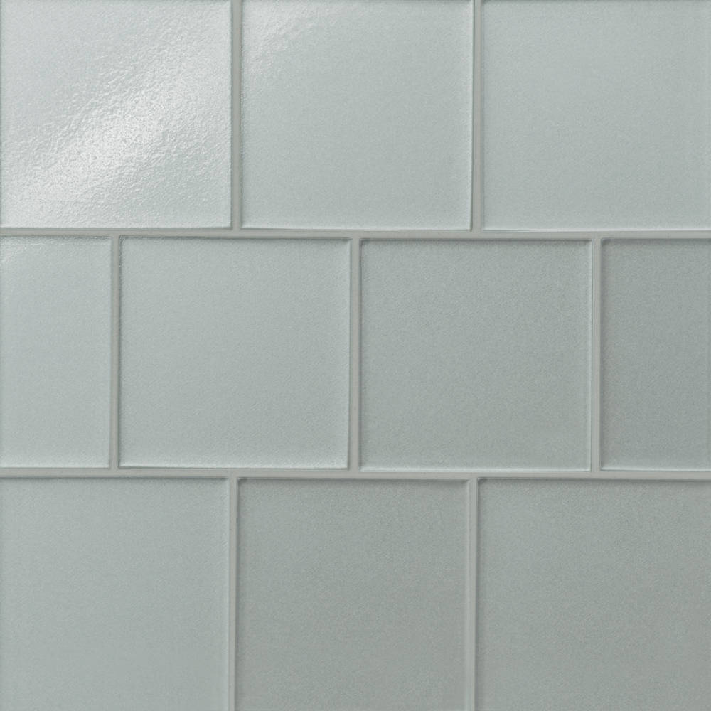 Kaikos 4" x 4" Matte Glass Field Tile in Blue