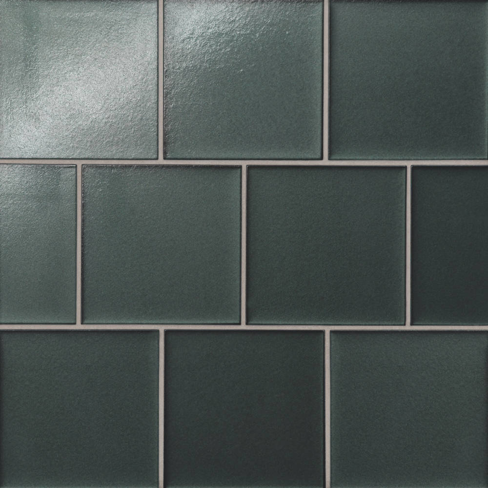 Kaikos 4" x 4" Matte Glass Field Tile in Blue
