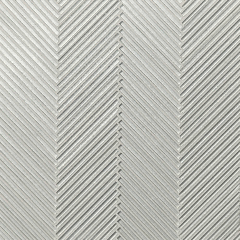 Kaikos Skinny Chevron Glass Mosaic in Blue