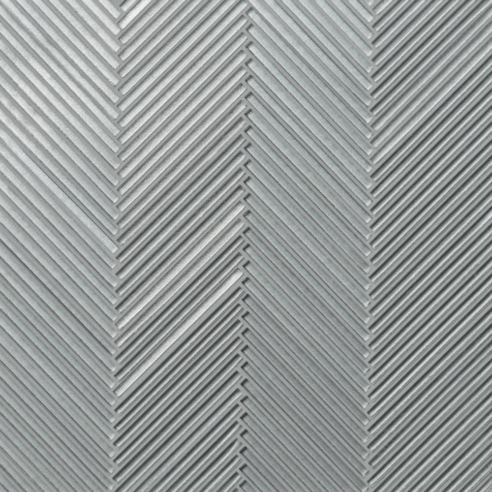 Kaikos Skinny Chevron Glass Mosaic in Blue