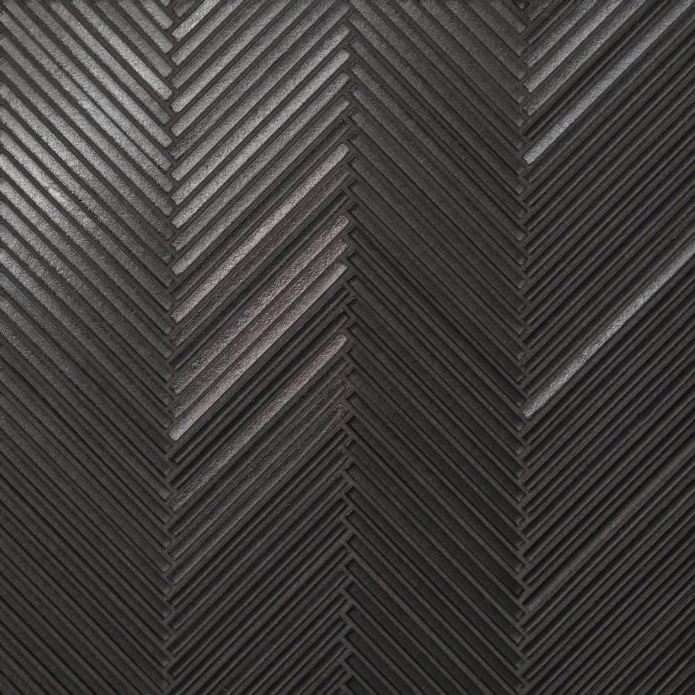 Kaikos Skinny Chevron Glass Mosaic in Blue