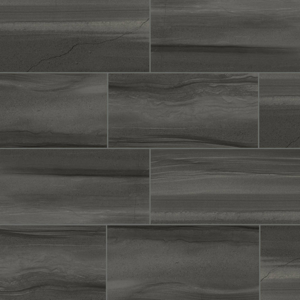Linear Stone 12" x 24" Honed Porcelain Field Tile in White