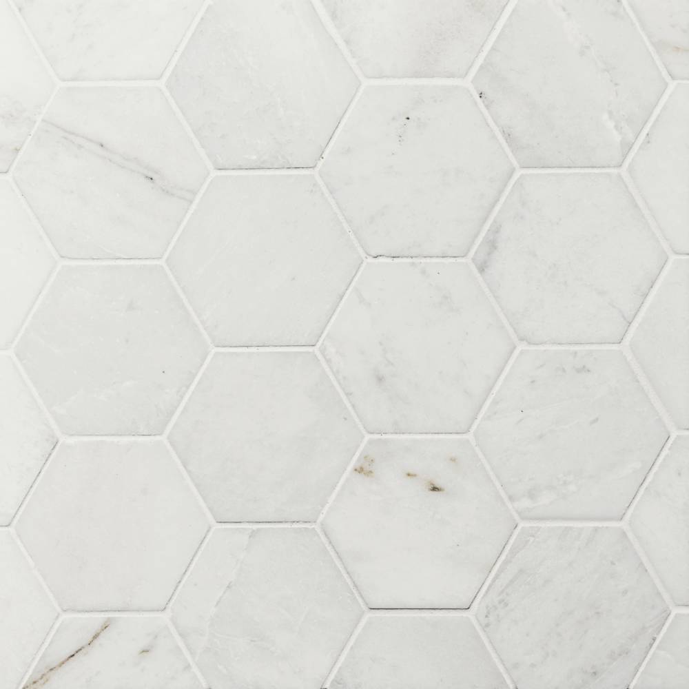 Glorious White Brushed 3" x 12" Marble Tile