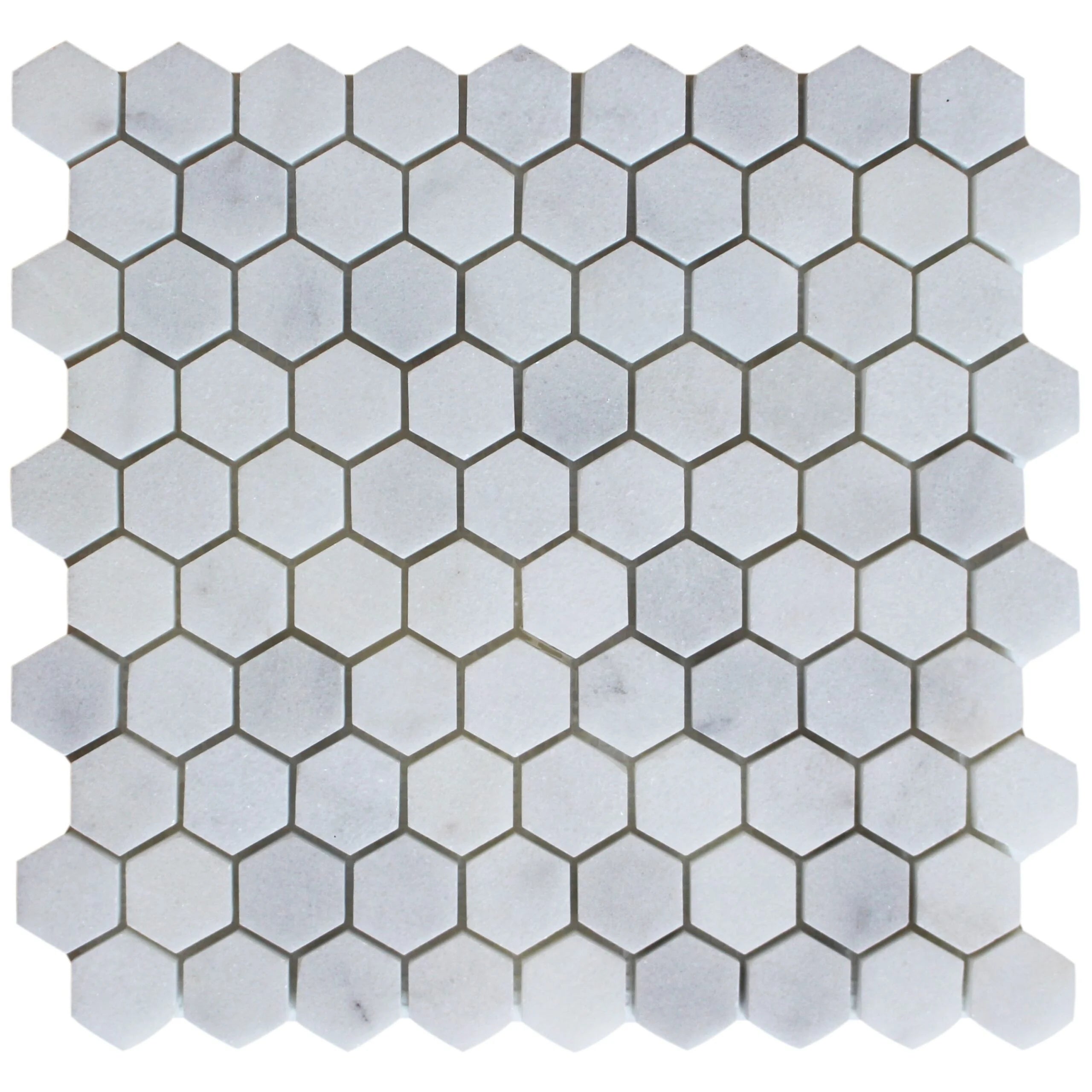 1 1/4 Honeycomb Milas White Honed
