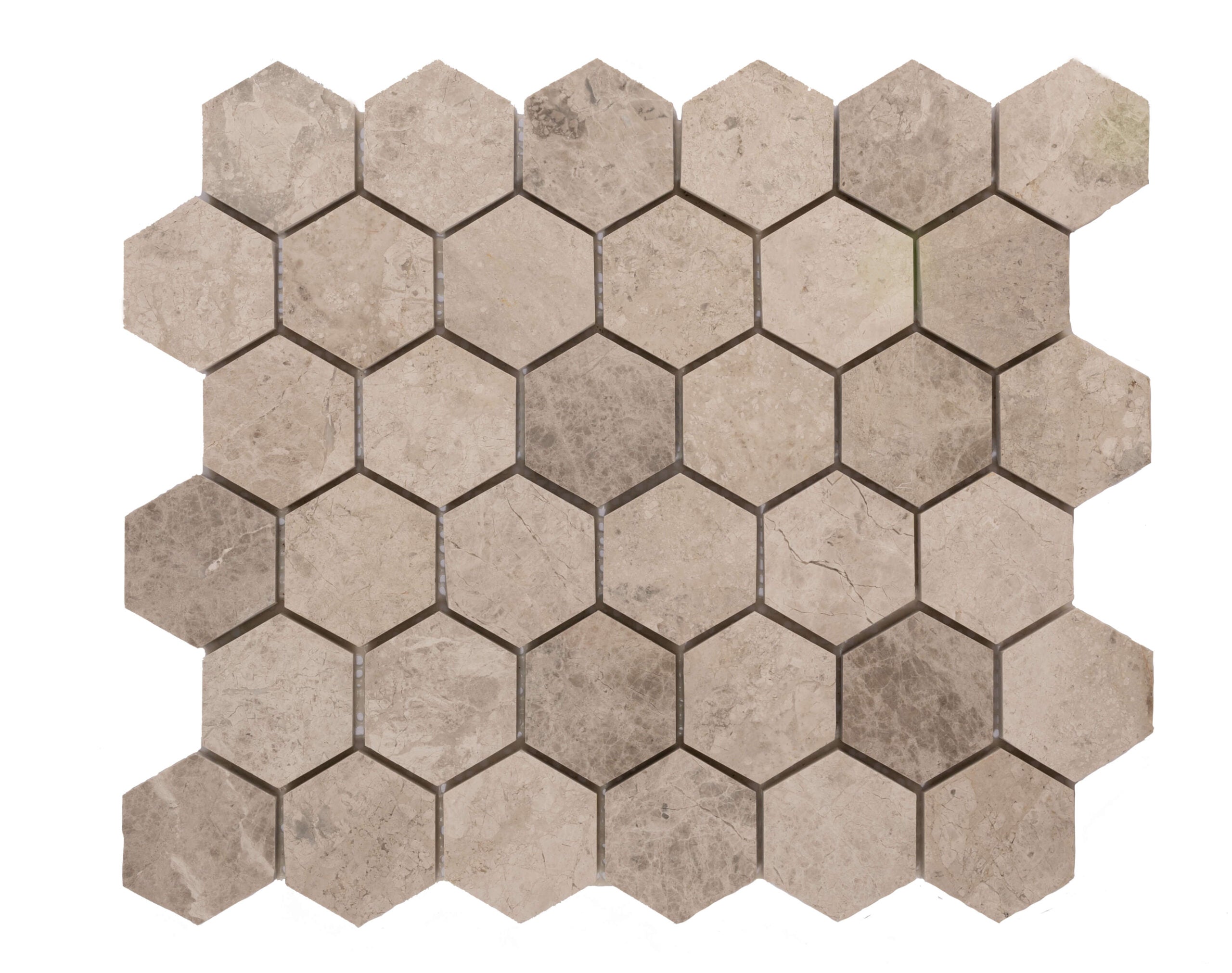 2″ Silver Shadow Honeycomb Polished