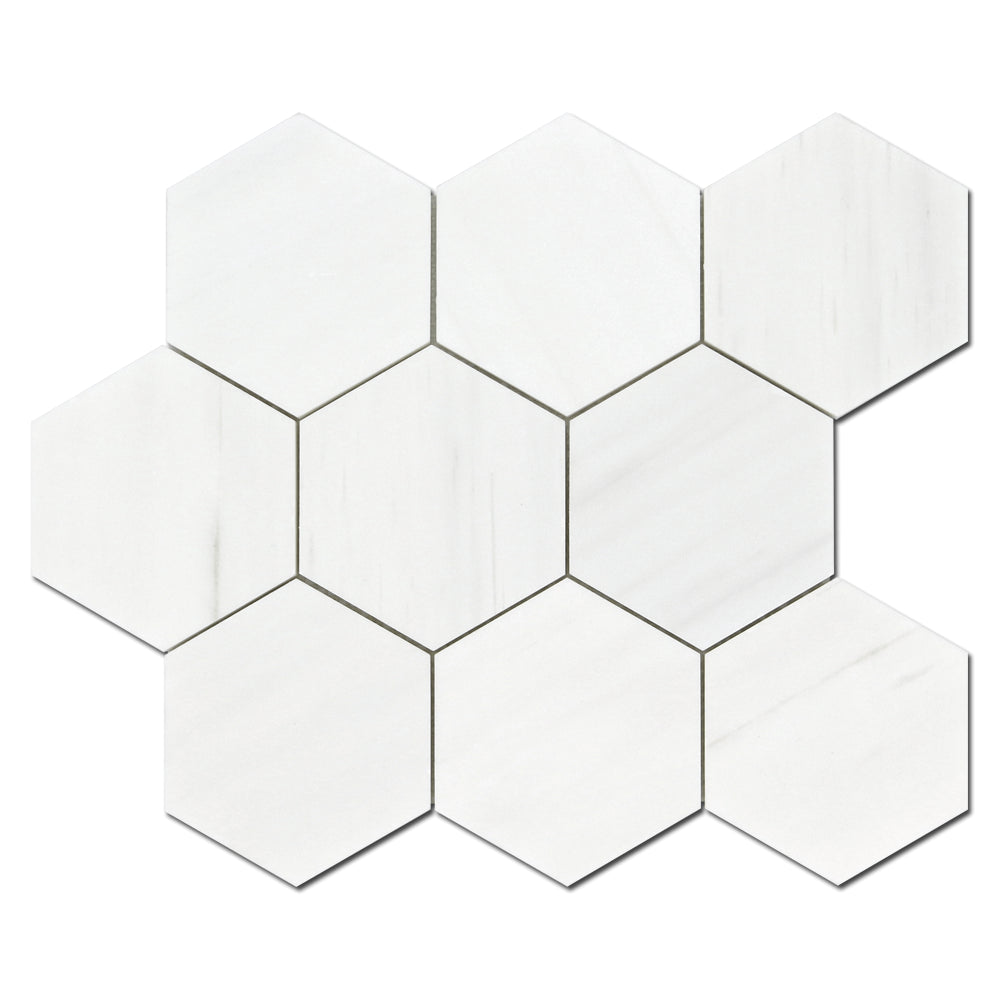 4″ Bianco Venato Honeycomb Honed