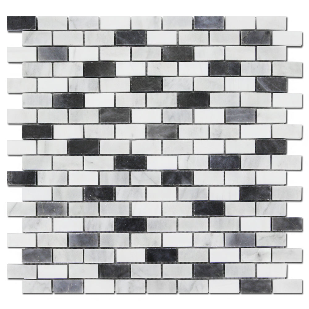 5/8X 1 1/4 Bardiglio Offset Pol