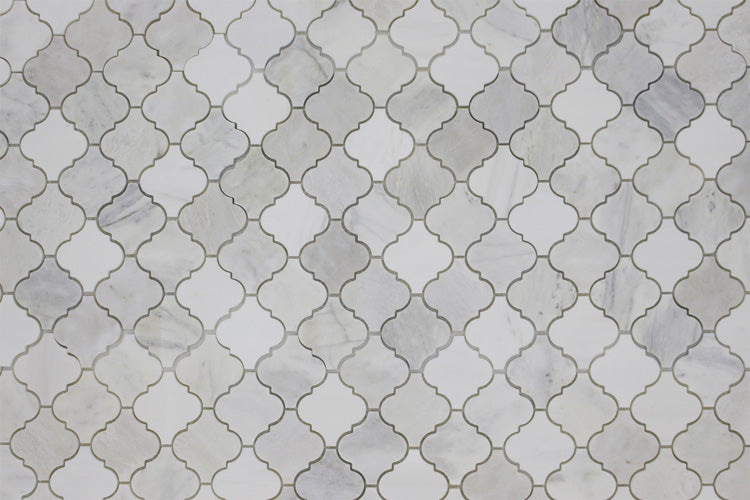 Arabesque Mosaic – Dolomite, Iceberg & Imperial White