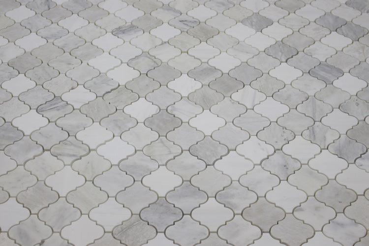 Arabesque Mosaic – Dolomite, Iceberg & Imperial White