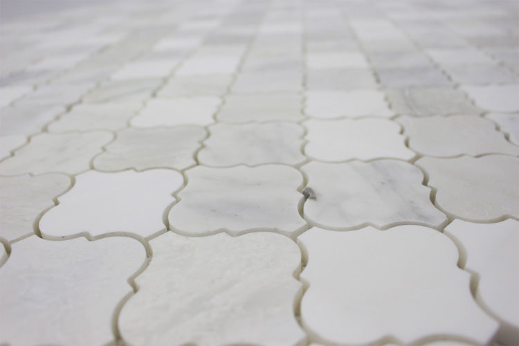 Arabesque Mosaic – Dolomite, Iceberg & Imperial White