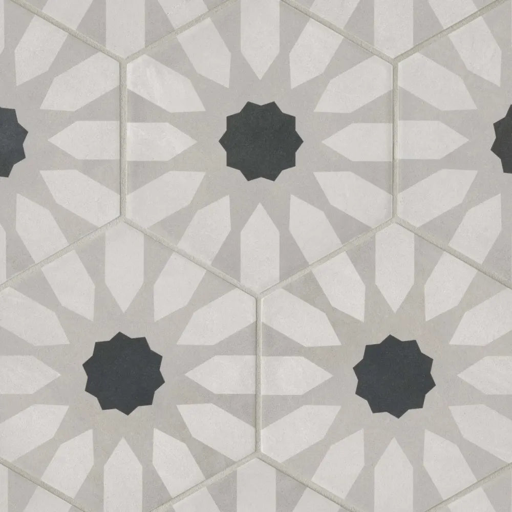 Allora 7.5" x 12.75" Rhomboid Matte Porcelain Tile in Solid White
