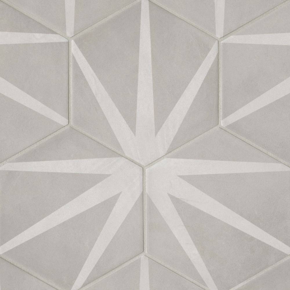 Allora 8.5" x 10" Hexagon Matte Porcelain Tile