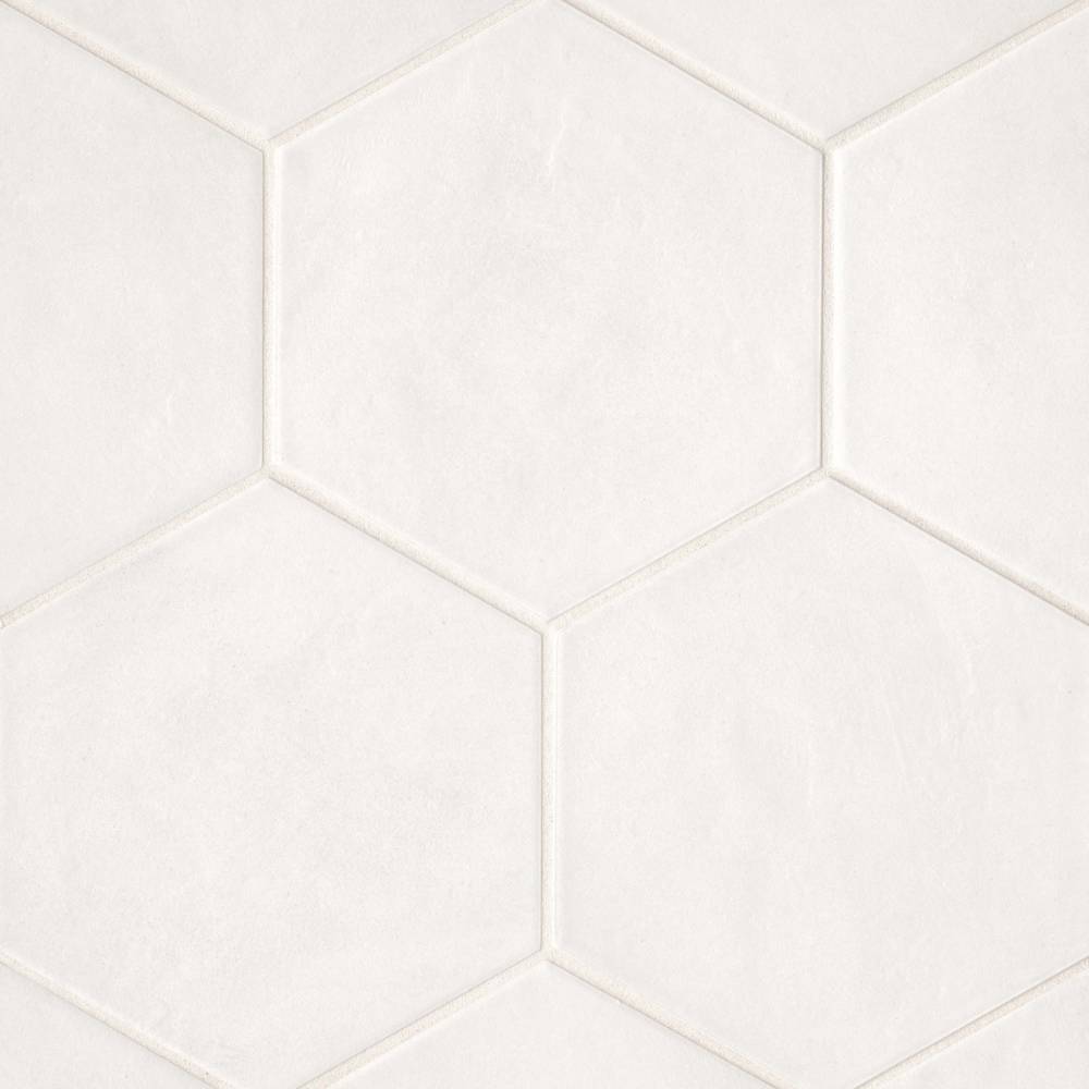 Allora 8.5" x 10" Hexagon Matte Porcelain Tile