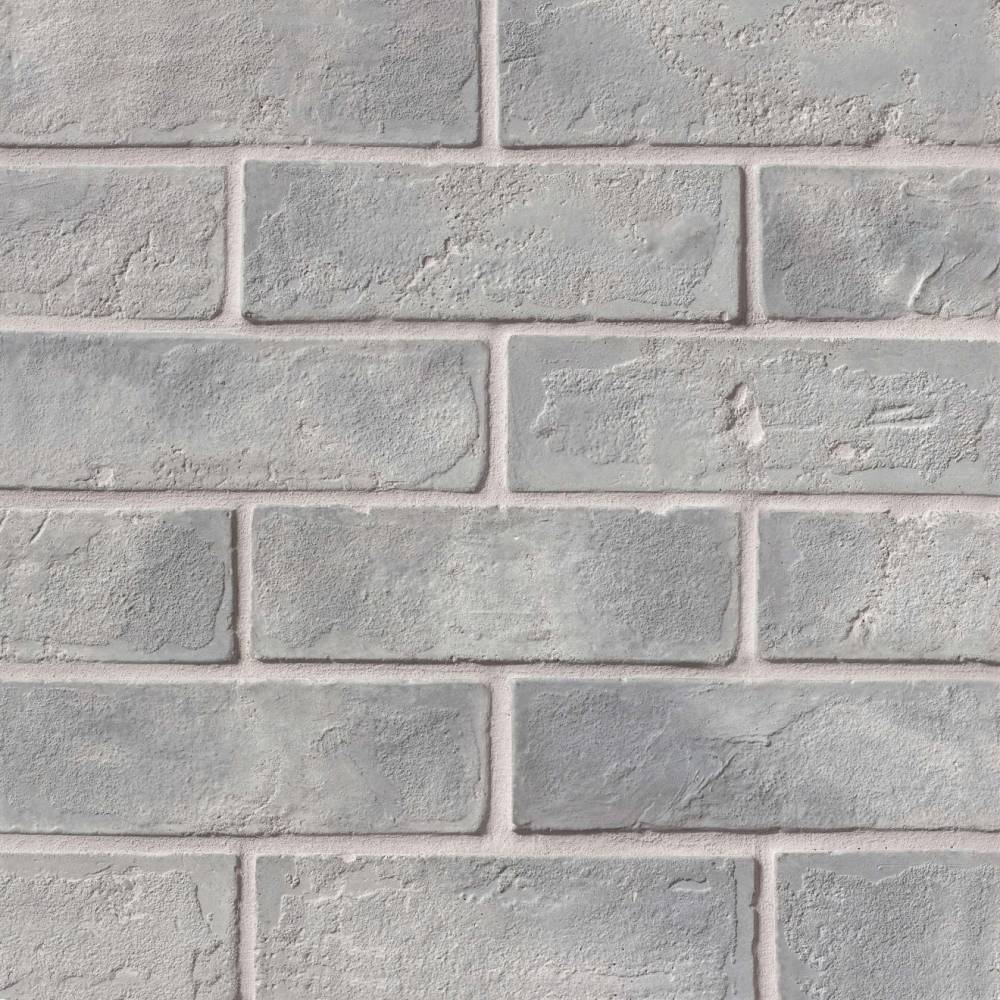 Avondale 2" x 8" Matte Brick Tile in Early Gray