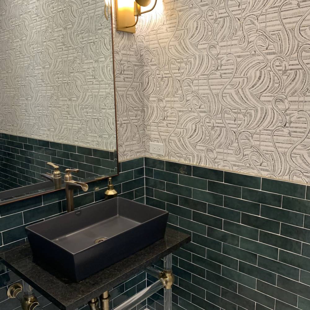 Cloé Ceramic Tile in Green