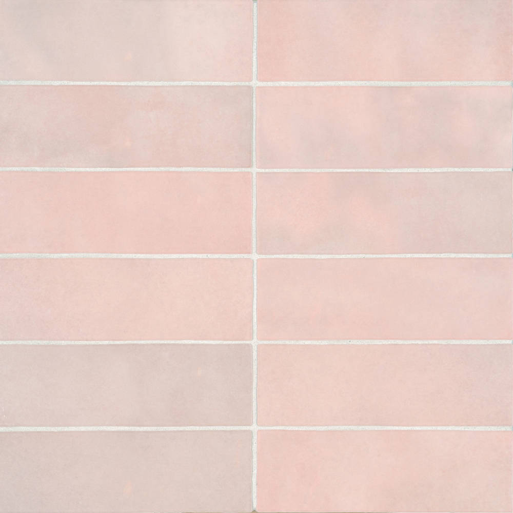 Cloé Ceramic Tile in Pink