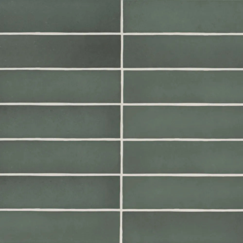 Makoto 2.5" x 10" Matte Ceramic Wall Tile in Shoji White