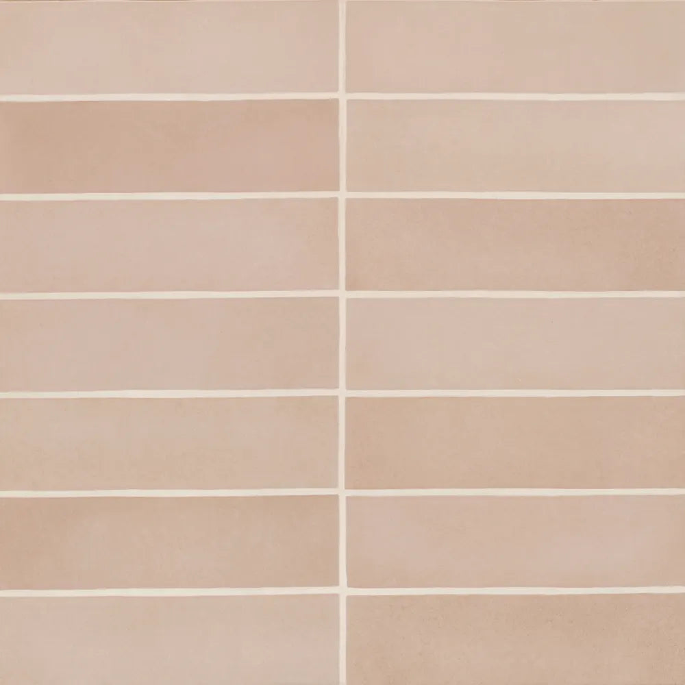 Makoto 2.5" x 10" Matte Ceramic Wall Tile in Shoji White