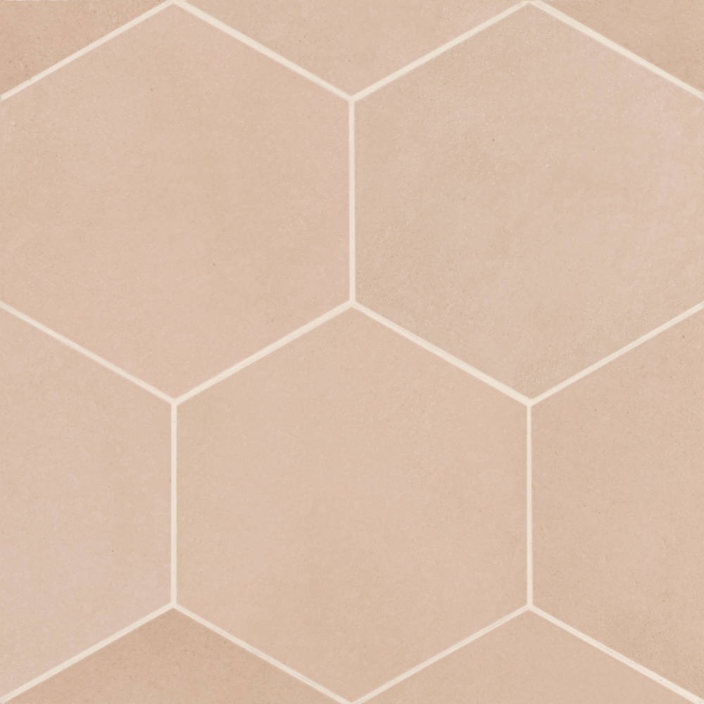 Makoto 10" x 11.5" Hexagon Matte Porcelain Tile in Kuroi Black