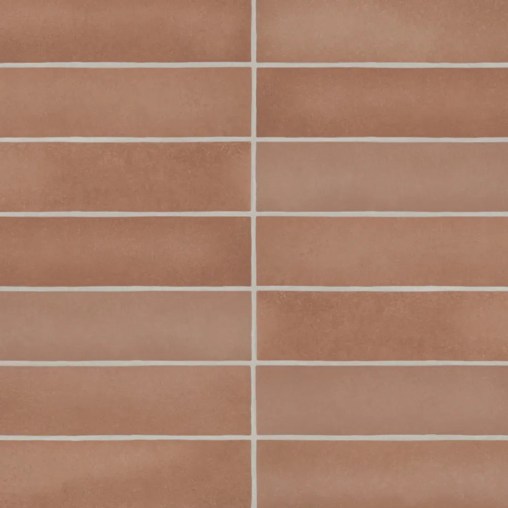 Makoto 2.5" x 10" Matte Ceramic Wall Tile in Shoji White