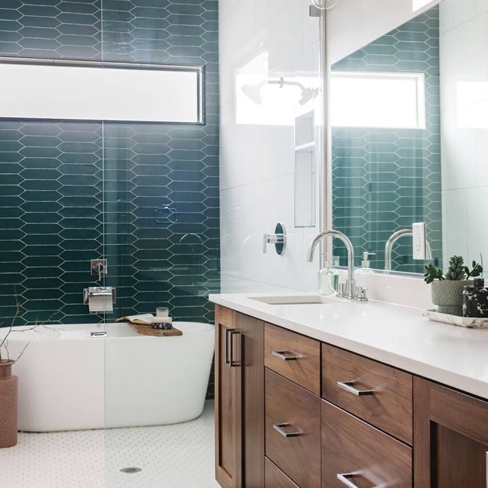 Reine 3" x 12" Picket Pattern Matte Ceramic Wall Tile