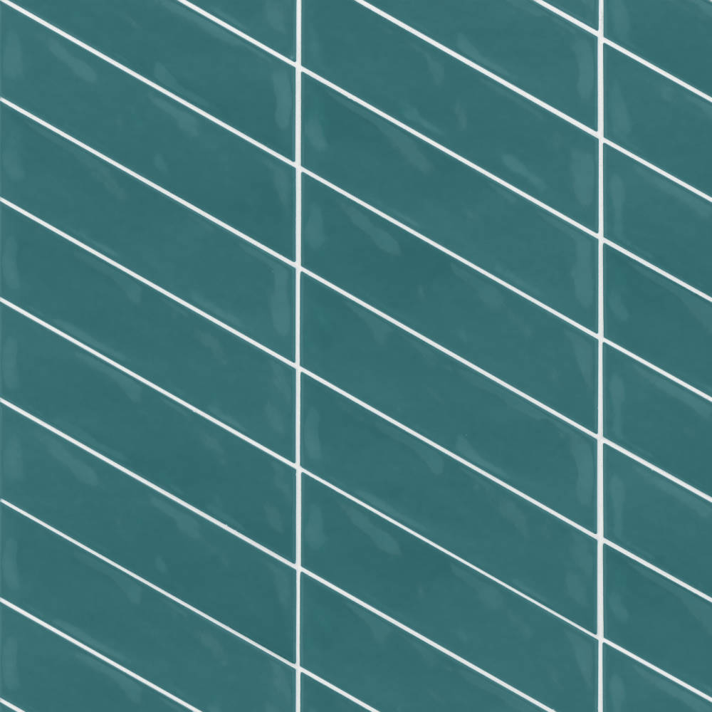 Sorrento 2.5" x 10" Right Chevron Ceramic Wall Tile in Fiore