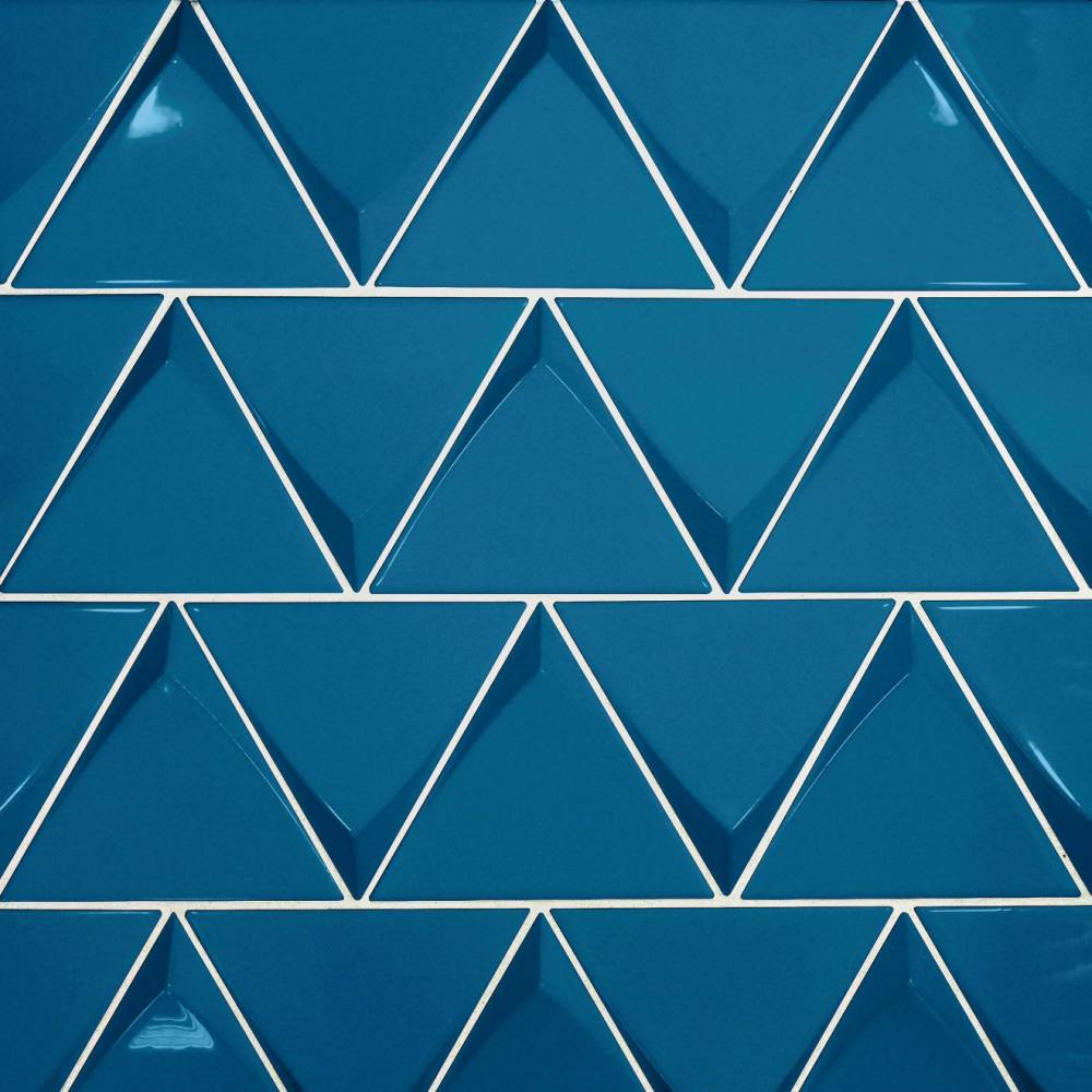 Triangolo 5" x 5" Wall Tile in Electric Blue