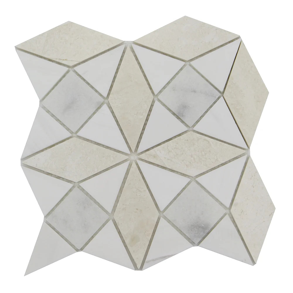 Kaleidoscope Perla, Bianco Venato Dolomite & Milas