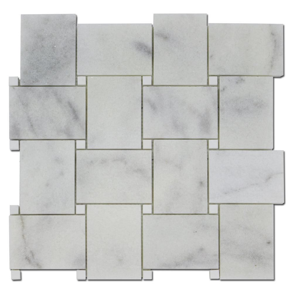 Large Basket Milas w/Bianco Venato Dolomite