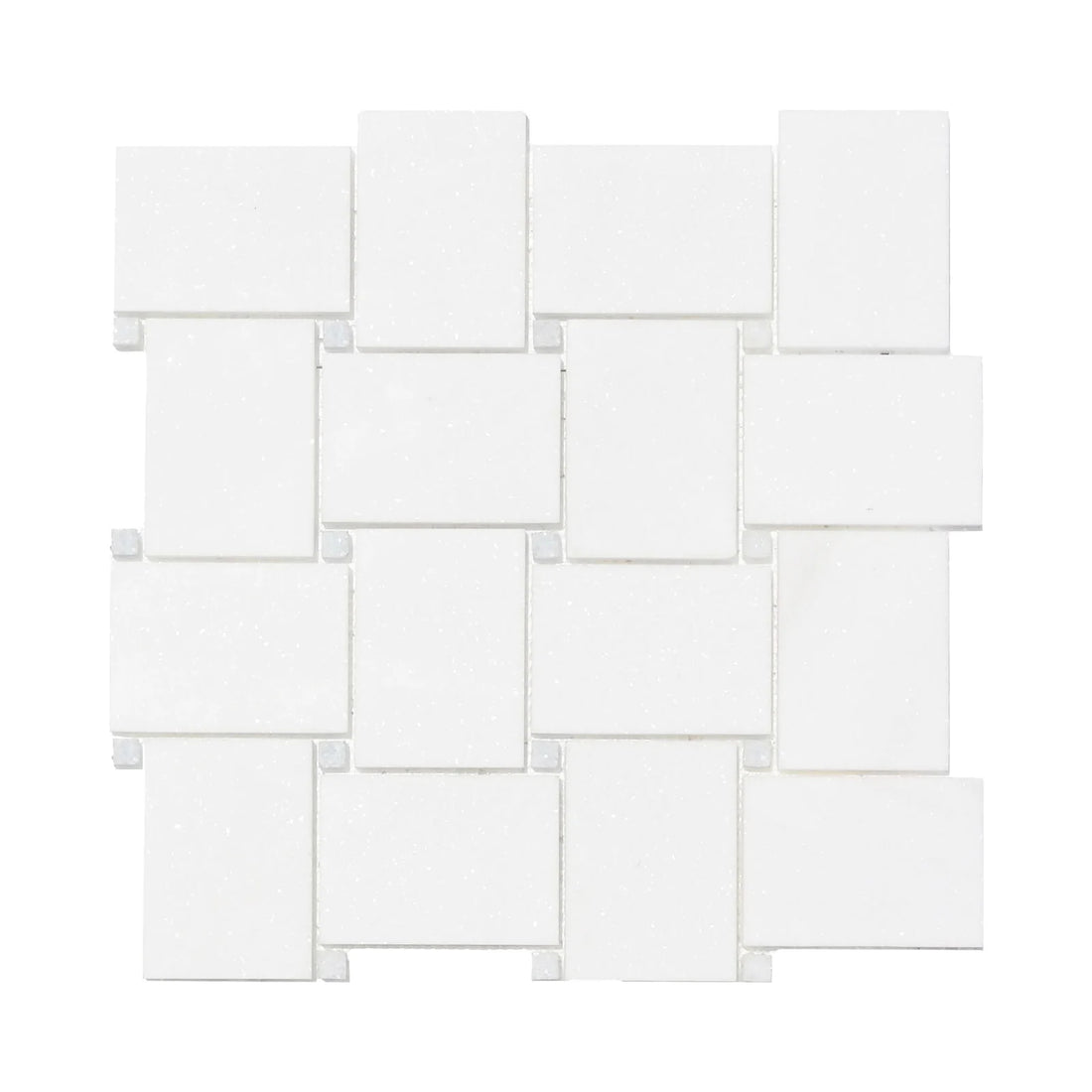 Large Basket Thassos w/ Blue Celeste Dot